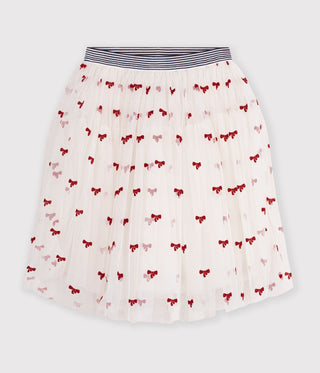 Girls' Long Skirt in Plain Tulle