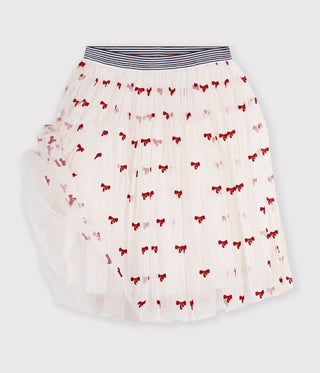 Girls' Long Skirt in Plain Tulle