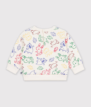 Babies' Animal Print Cotton Sweatshirt