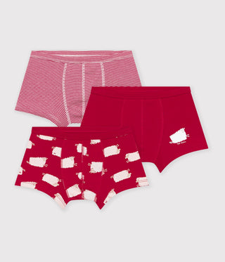 Girl's Sheep Print Cotton Shorties - 3-Pack