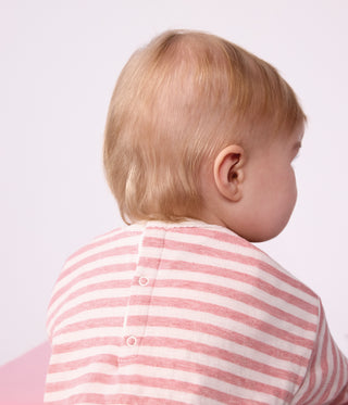Babies' Long-Sleeved Stripy Cotton T-Shirt
