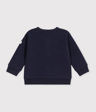 Babies' Cardigan in Thick Cotton with a Star Motif
