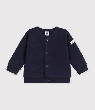 Babies' Cardigan in Thick Cotton with a Star Motif