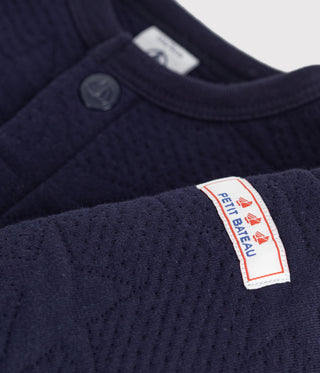Babies' Cardigan in Thick Cotton with a Star Motif