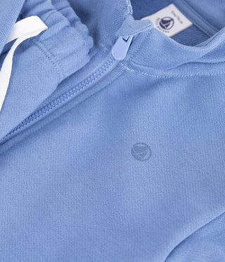 Babies' Sweatshirt and Trousers Set in Plain Cotton