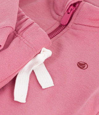 Babies' Sweatshirt and Trousers Set in Plain Cotton