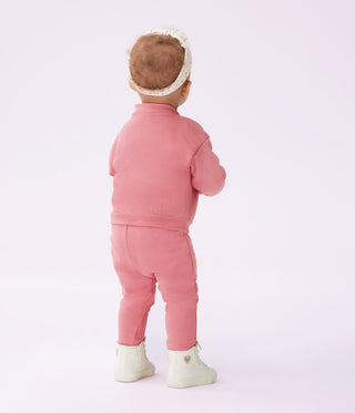 Babies' Sweatshirt and Trousers Set in Plain Cotton