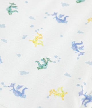 Babies' Sleeveless Reversible Dragon-Print Cotton Cardigan