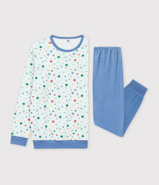 Junior Star Print Velour Pyjamas