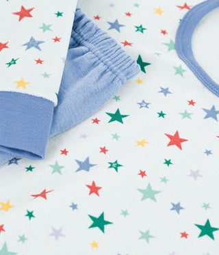 Junior Star Print Velour Pyjamas