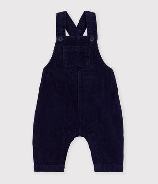 Babies' Long-Leg Dungarees in Plain Corduroy