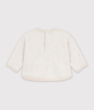 Babies' Plain and Boat Patterned Cotton Sweatshirt