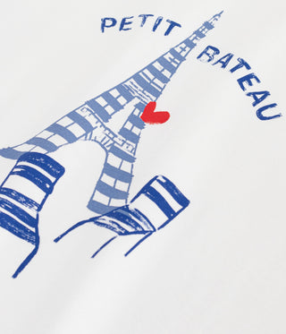 Women's Paris Printed Short-Sleeved Cotton T-Shirt