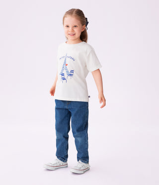 Children's Paris Printed Short-Sleeved Cotton T-Shirt