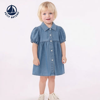 Babies' Tencel Short-Sleeved Dress