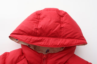 Babies' Reversible White Goose Down Jacket