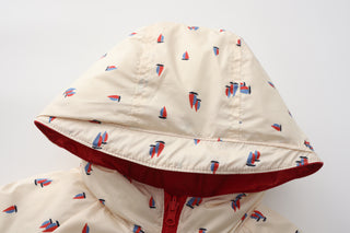 Babies' Reversible White Goose Down Jacket