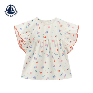 Babies' Floral Print Sleeveless Blouse