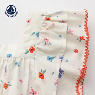 Girls' Floral Print Sleeveless Blouse