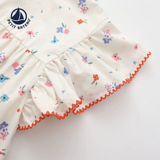 Babies' Floral Print Sleeveless Blouse