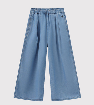 Girls' Wide-Leg Tencel Pants