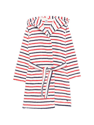 Children's Unisex Striped Terry Bathrobe