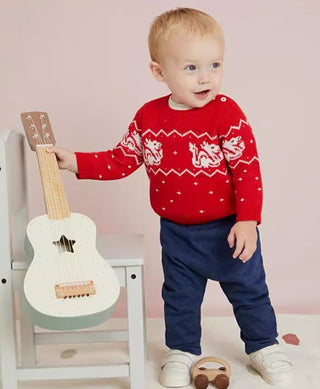 Babies' Wool/Cotton Knitted Pullover