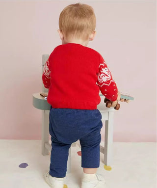 Babies' Wool/Cotton Knitted Pullover