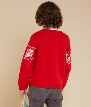 Boys' Wool and Cotton Pullover