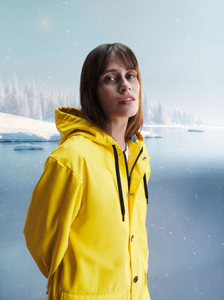 Adult Iconic Recycled Fabric and Organic Cotton Raincoat