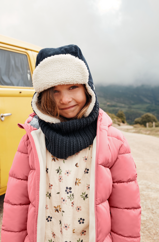 Children's Fleece-Lined Knitted Snood