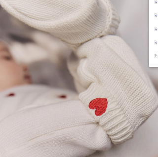 Newborn Babies' Knitted Cotton Booties