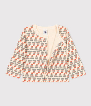 Babies' Patterned Thick Jersey Cardigan