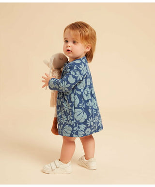 BABIES' LONG-SLEEVED PATTERNED QUILTED TUBE KNIT