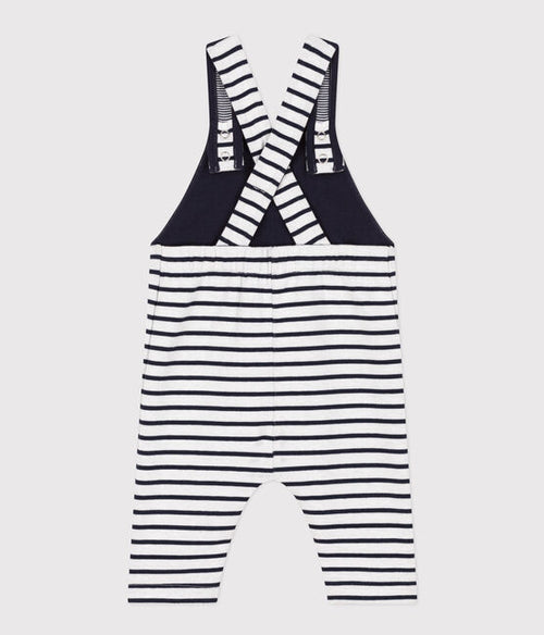 BABIES' THICK JERSEY DUNGAREES 