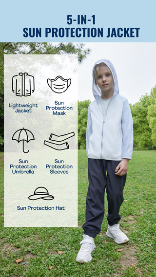 Children's Sun Protection Lightweight Jacket