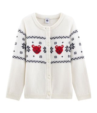Children's Wool and Cotton Mice Cardigan