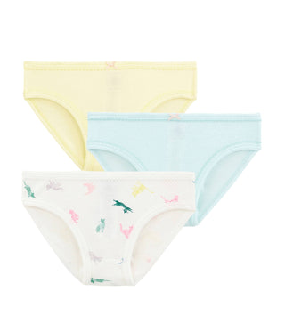 GIRLS' COLOURFUL CATS KNICKERS - 3-PACK