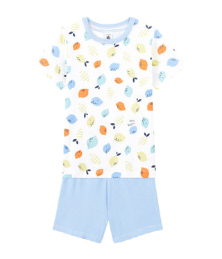 Boys' Lemon Print Organic Cotton Pyjamas