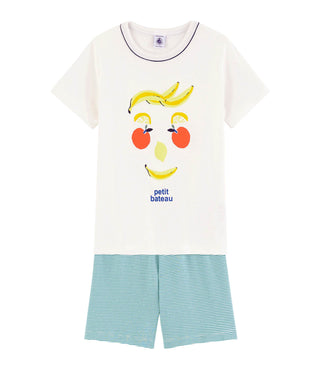 Boys' Fruit Motif Cotton Short Pyjamas