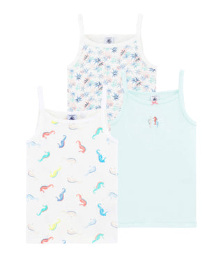 Girls' Seahorse Print Vests - 2-Pack