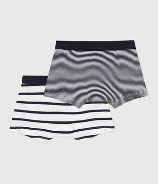 BOYS' STRIPED BOXER SHORTS - 2-PACK