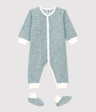 BABIES' BEAR PATTERNED SUPER SOFT TERRY NIGHTWEAR SET