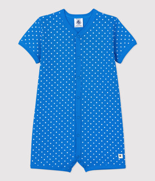 BABIES SPOTTED ORGANIC COTTON PLAYSUIT