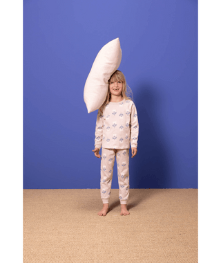Girls' Tulip Patterned Fleece Pyjamas