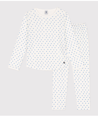 Girls' Spotted Cotton Pyjamas