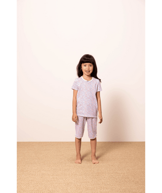 Girls' Floral Cotton Short Pyjamas
