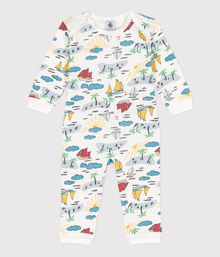 Popperless and Footless Cotton Explorer Sleepsuit