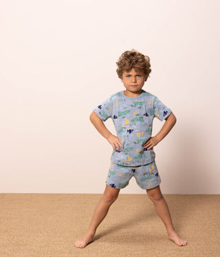 Boys' Explorer Themed Short Cotton Pyjamas