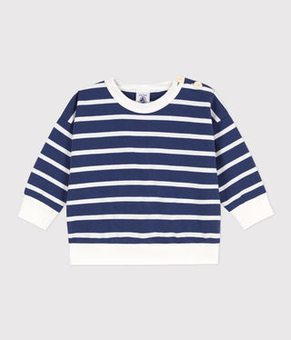 Babies' Stripy Fleece Sweatshirt